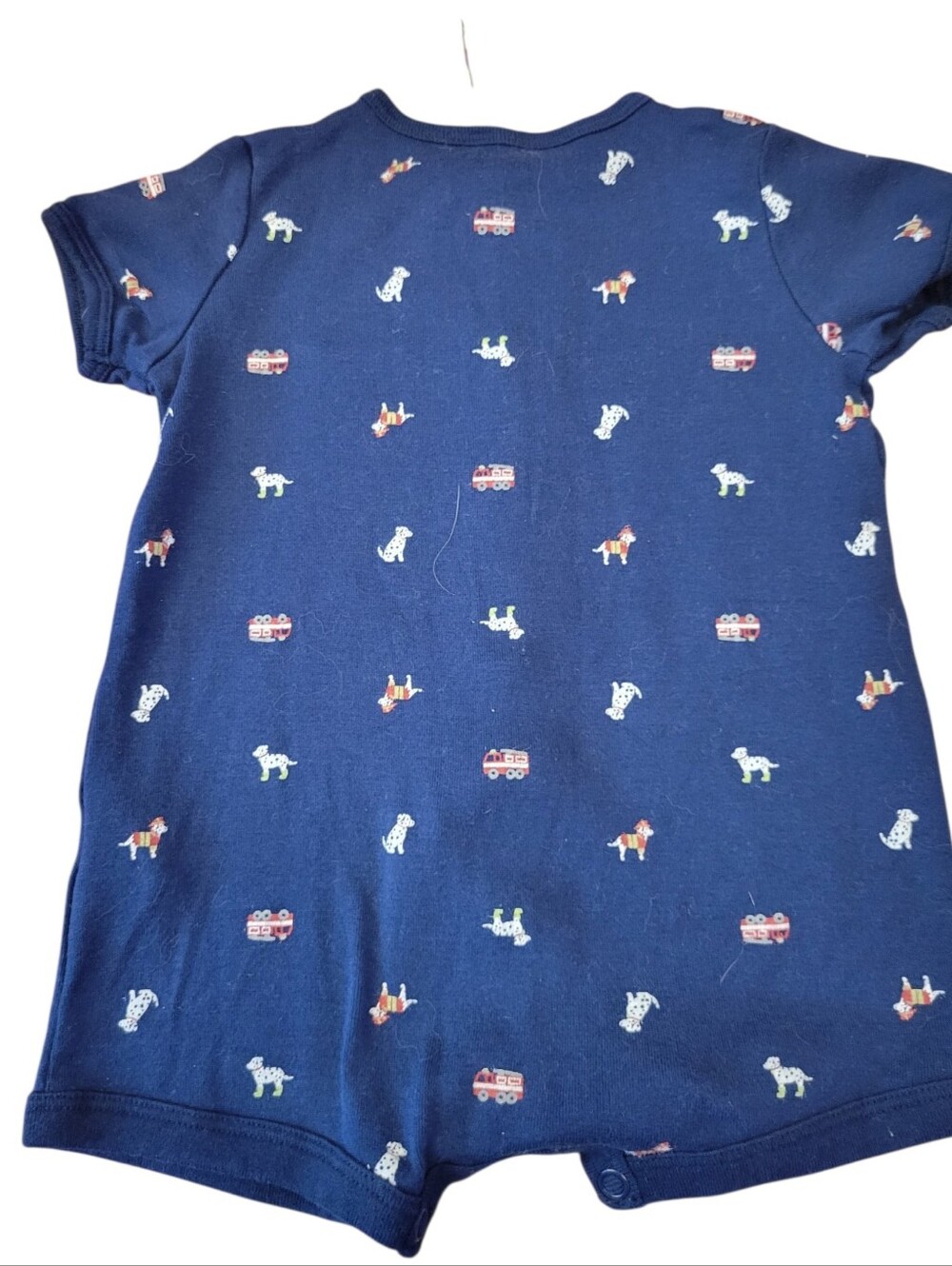 Carter's One Piece Romper Fire Dept Theme‎ Snap Front Neutral  Size 6 Mos - Picture 8 of 10